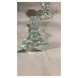 Crystal Glass Hexagonal Candlestick Holder