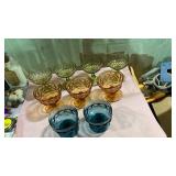 Colored Glass Dessert Cups Collection