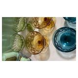 Colored Glass Dessert Cups Collection
