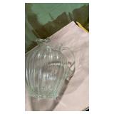 Clear Glass Ribbed Pitcher