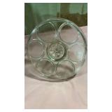 Clear Glass Serving Platter with Handle