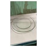 13 inch Clear Glass Serving Plate