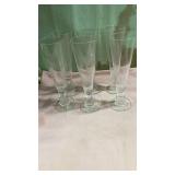 Set of 6 Tall champagne Glasses