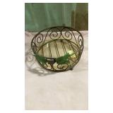 Decorative Metal  Bowl with Scrollwork