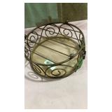 Decorative Metal  Bowl with Scrollwork