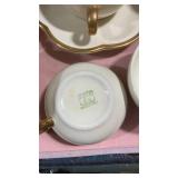 Este Italian White and Gold Tea Cup Set