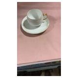 Metlox Floral Tea Cup and Saucer Set