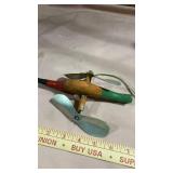 Wooden Duck Whirligig Folk Art