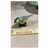 Hand Painted Miniature Bird Figurine