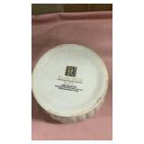 Roscher White Ceramic Beaded Vase