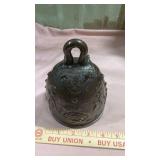 Decorative Bronze Bell shape with Ornate Design