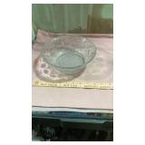 Clear Glass Hobnail Serving Bowl