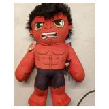 Marvel Plush Talkers Red Hulk Soft Toy, 11.75" Collectible Figure with Sounds & Phrases