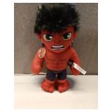 Marvel Plush Talkers Red Hulk Soft Toy, 11.75" Collectible Figure with Sounds & Phrases