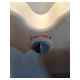 Medline 5 Standard Raised Toilet Seat With Lock and No Arms White