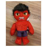 Marvel Plush Talkers Red Hulk Soft Toy, 11.75" Collectible Figure with Sounds & Phrases