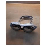 Speedo Junior Amp Mirrored Swim Goggles - Black/Gray: Latex-Free, Anti-Fog, Adjustable Strap