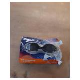 Speedo Junior Amp Mirrored Swim Goggles - Black/Gray: Latex-Free, Anti-Fog, Adjustable Strap
