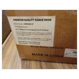 28 in. 600 CFM Convertible Insert Range Hood with 2-Charcoal Filters and 2-5W LEDs Touch Control in Stainless Steel - Retail: $130