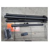 Tradesman 1500-Watt Electric Indoor/Outdoor Quartz Infrared Portable Space Heater w/Tripod Wall and Ceiling Mount, Black (See Details)- Retail: $159