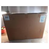 24" x 36" Infinity Mantle Wall Mirror Black - Threshold: Rust-Resistant, Rounded Top, Wall Mount - Retail: $90