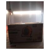 16 in. 3-Speed Drum Floor Fan in Orange High Velocity Turbo (Missing Screws) - Retail: $98