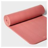 Premium Fitness Yoga Mat 15mm Orange - All In Motion: Nitrile Butadiene Rubber