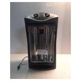 1500-Watt Black Electric Tower Quartz Infrared Space Heater with Thermostat - Retail: $70