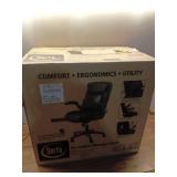 Serta Air Lumbar Bonded Leather Manager Office Chair  Black - Retail: $139