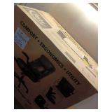 Serta Air Lumbar Bonded Leather Manager Office Chair  Black - Retail: $139