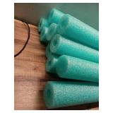 Pack of 10 ,Big Joe Swim Pool Noodle (Single Unit)  Teal  50 Inches Long