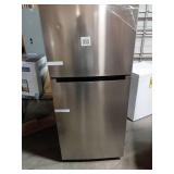 18 cu. ft. Top Freezer Refrigerator in Stainless Steel, Garage Ready (Cosmetic Damage) - Retail: $569