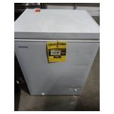 5.0 cu. ft. Manual Defrost Chest Freezer with LED Light in White Garage Ready (Cosmetic Damage)- Retail: $199