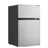 3.1 cu. ft. 2-Door Mini Refrigerator in Stainless Steel with Freezer (Doesn