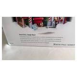 Dept 56 Snow Village lighted North Pole Series Beard Bris Sleigh Wash