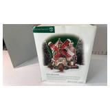 Dept 56 Snow Village lighted North Pole Series Northern Lights Tinsel Mill