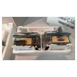 Dept 56 Snow Village lighted Fishermans Nook Cabins