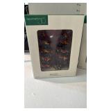 Dept 56 Snow Village Accessories Decorated Sisal Trees and Stadium Lights