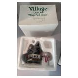 Dept 56 Snow Village Our Own Village Park Bench and Is That Frosty