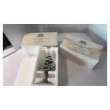 Dept 56 Porcelain Pine Tree set of 2
