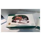 Dept 56 The Queen Parliamentary Coach, Lord & Taylor Wagon 1998 with Village Momuments