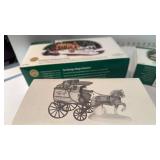 Dept 56 The Queen Parliamentary Coach, Lord & Taylor Wagon 1998 with Village Momuments