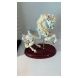 Porcelain carousel horse