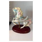 Porcelain carousel horse