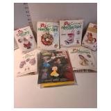 Christmas stitchery kits.