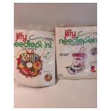 Christmas stitchery kits.