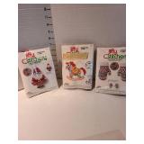 Christmas stitchery kits.