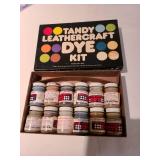 Assorted art supplies.