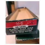 Vintage slide rule in case