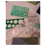 Professional Drafting Tool Set with Speed-Up Geometry Ruler